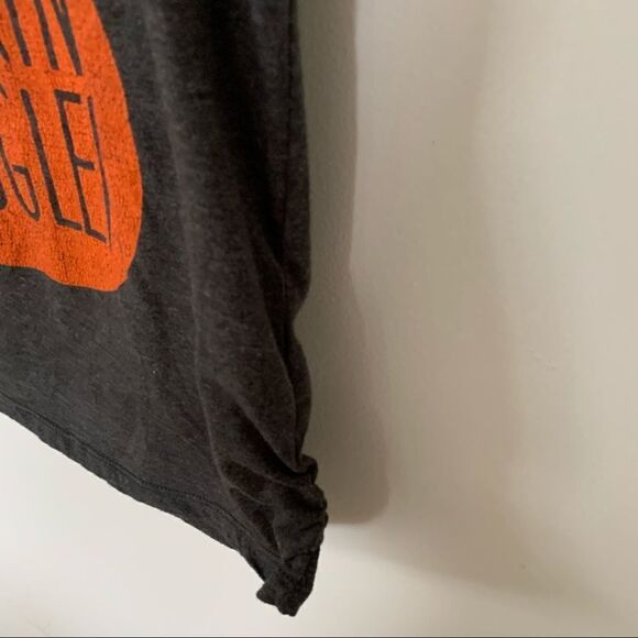 Maternity Grey Ruched Pumpkin Smuggler T-Shirt‎ - Picture 3 of 6